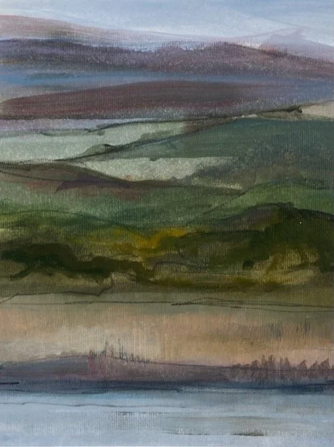 The other side oil on paper presented in mount  25x30cm (was £120) now £60