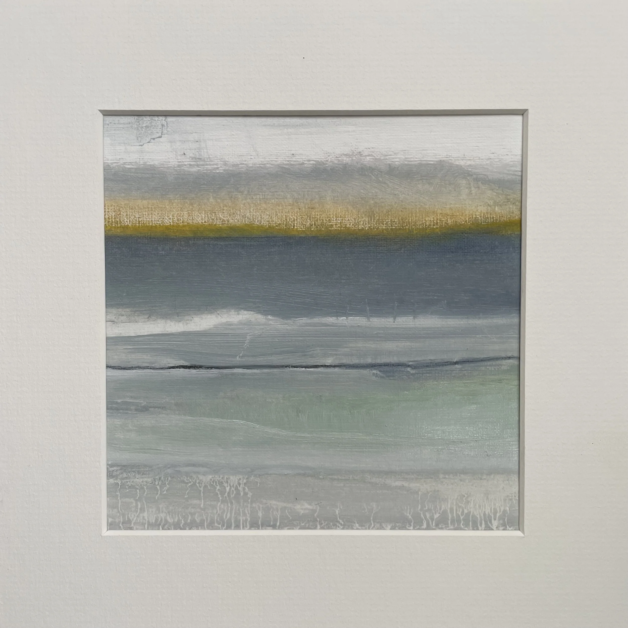 Show me the sea 2, oil on paper framed 20x20cm was £110 sale price £70