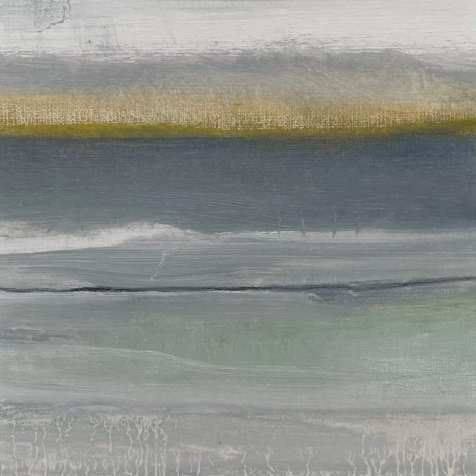 Show me the sea 2, oil on paper framed, 20x20cm was £110 sale price £70