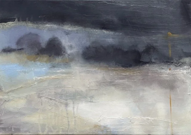 Storm, oil on canvas, 20x35cm, unframed, was £350, SALE £200