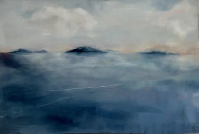 Archipelago 5 oil on canvas 60x90cm unframed (was £800) now £390