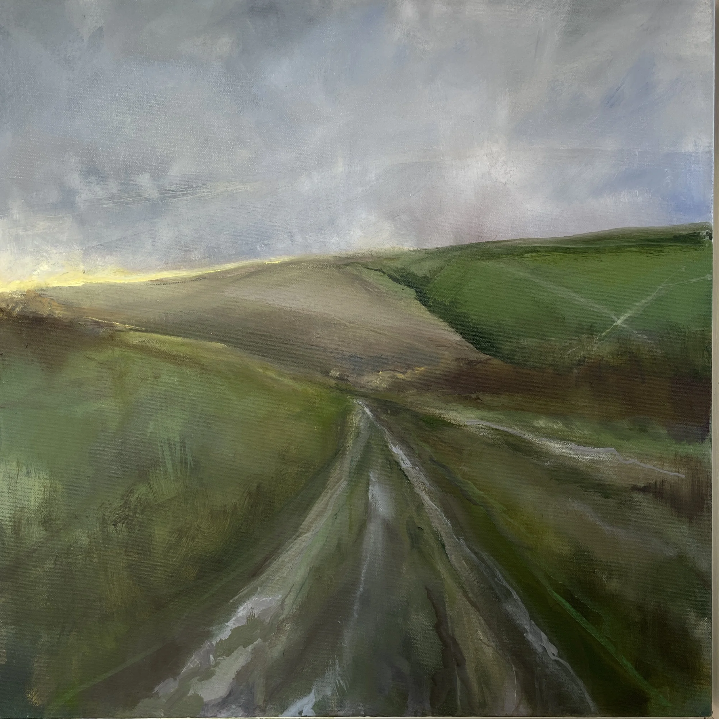 The bostal, oil on canvas framed, 50x50cm Was £750, sale price £350