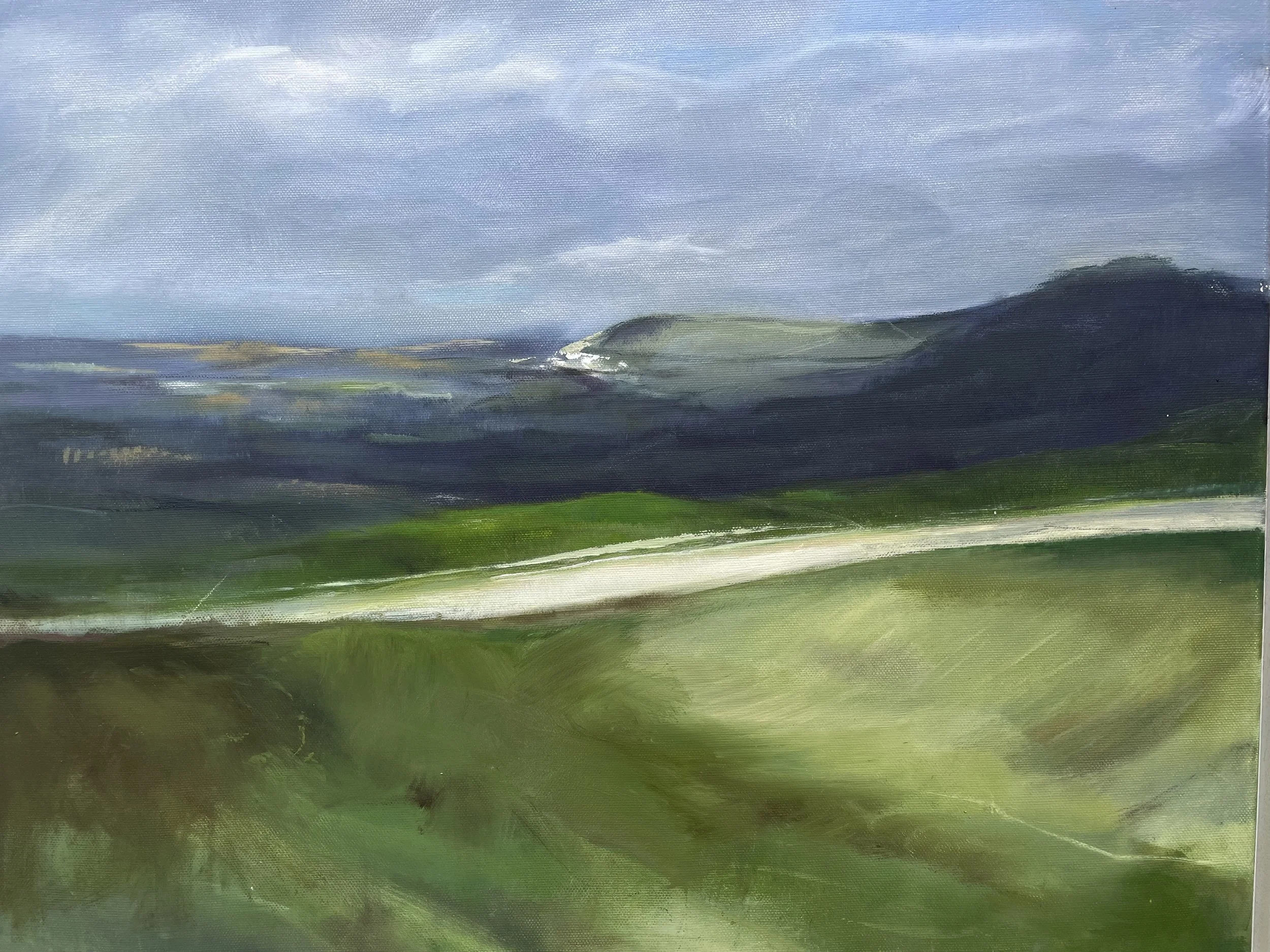 Truleigh Hill, oil on canvas unframed 50x60cm (was £650) now £300