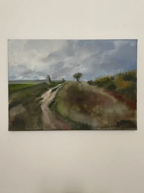 Trig point, oil on canvas, unframed 35x45 cm, (was £400) now £190