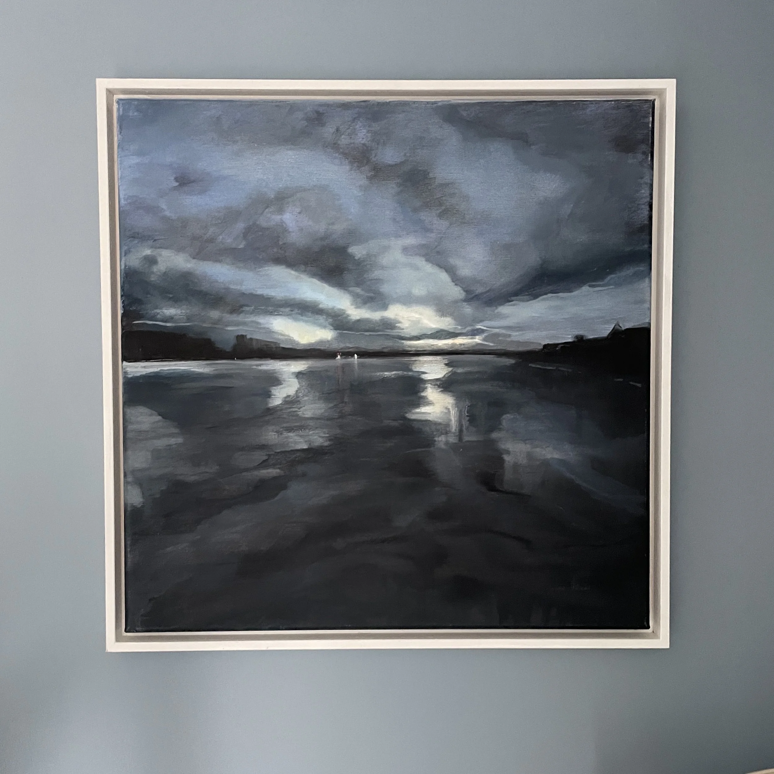 Hunter's Moon, oil on canvas, 60x60. Was £750 now £490