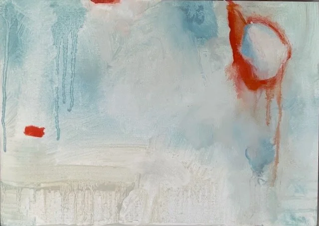 Naiad, oil on card, framed, 20x30cm