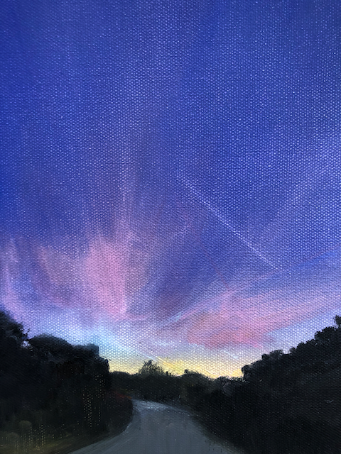 Like the Northern lights, oil on canvas 20x25cm (was £250) now £100