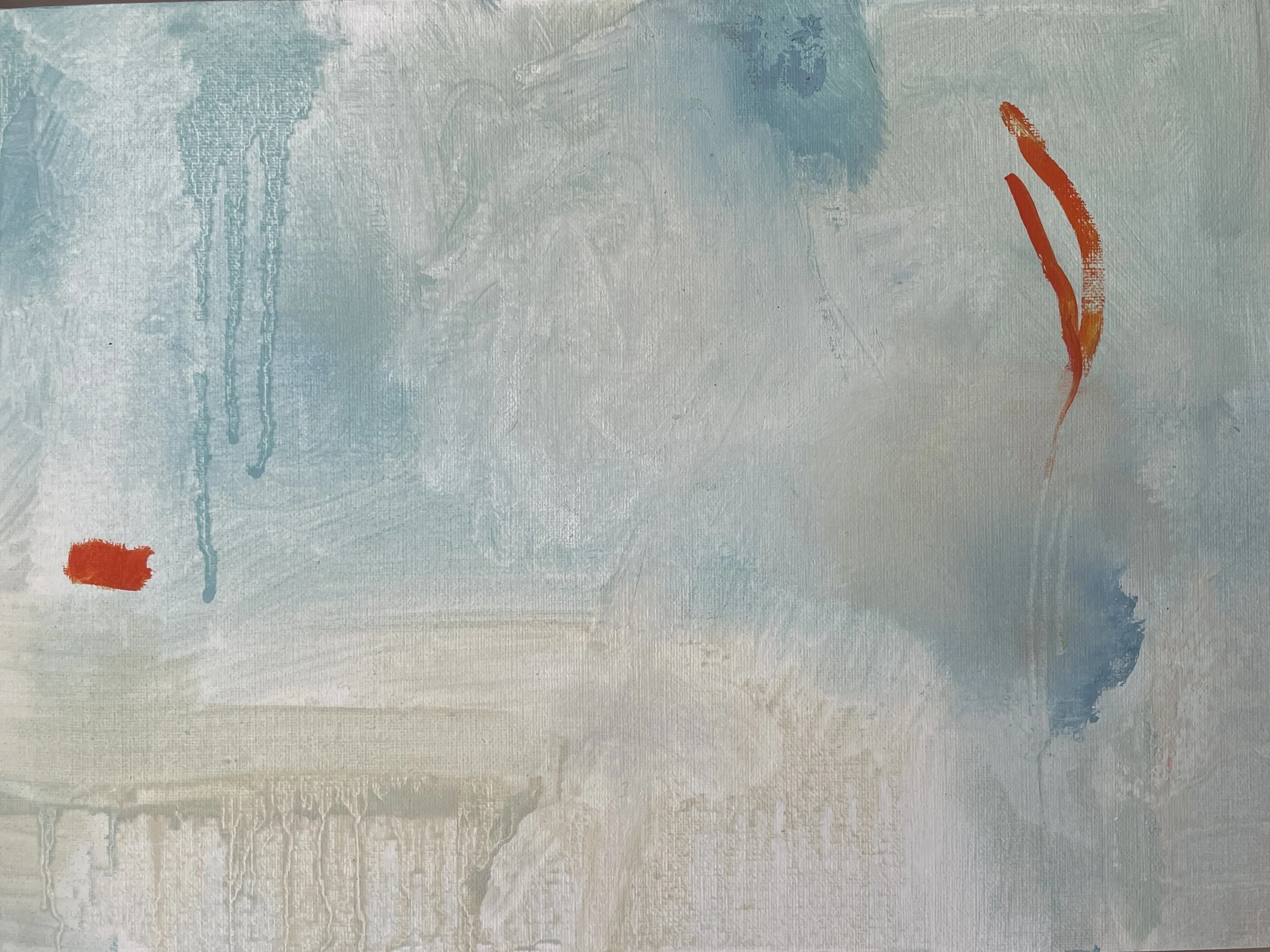 Naiad, oil on card 21x29cm