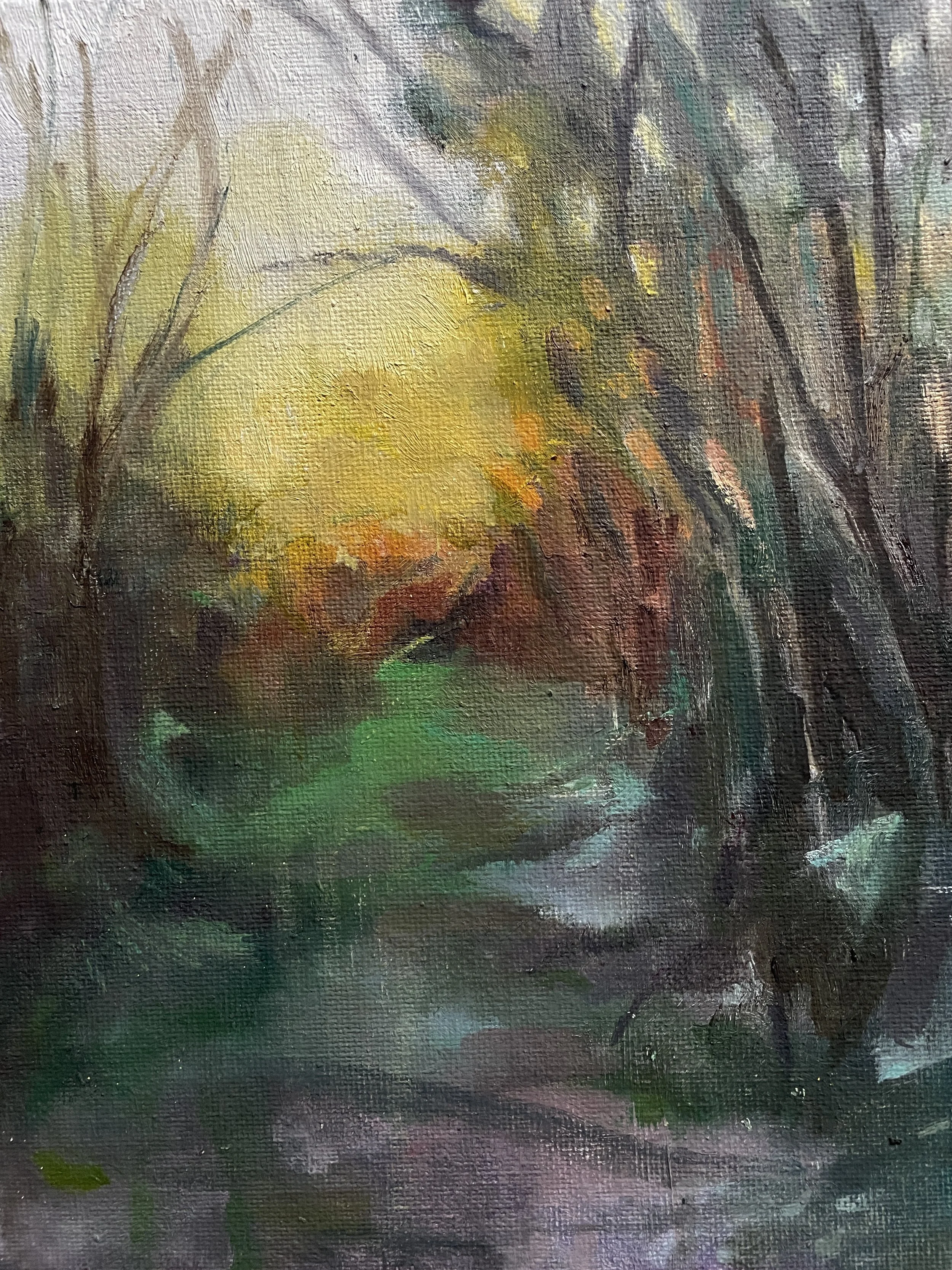 Glade, oil on board, 20 x 25 cm