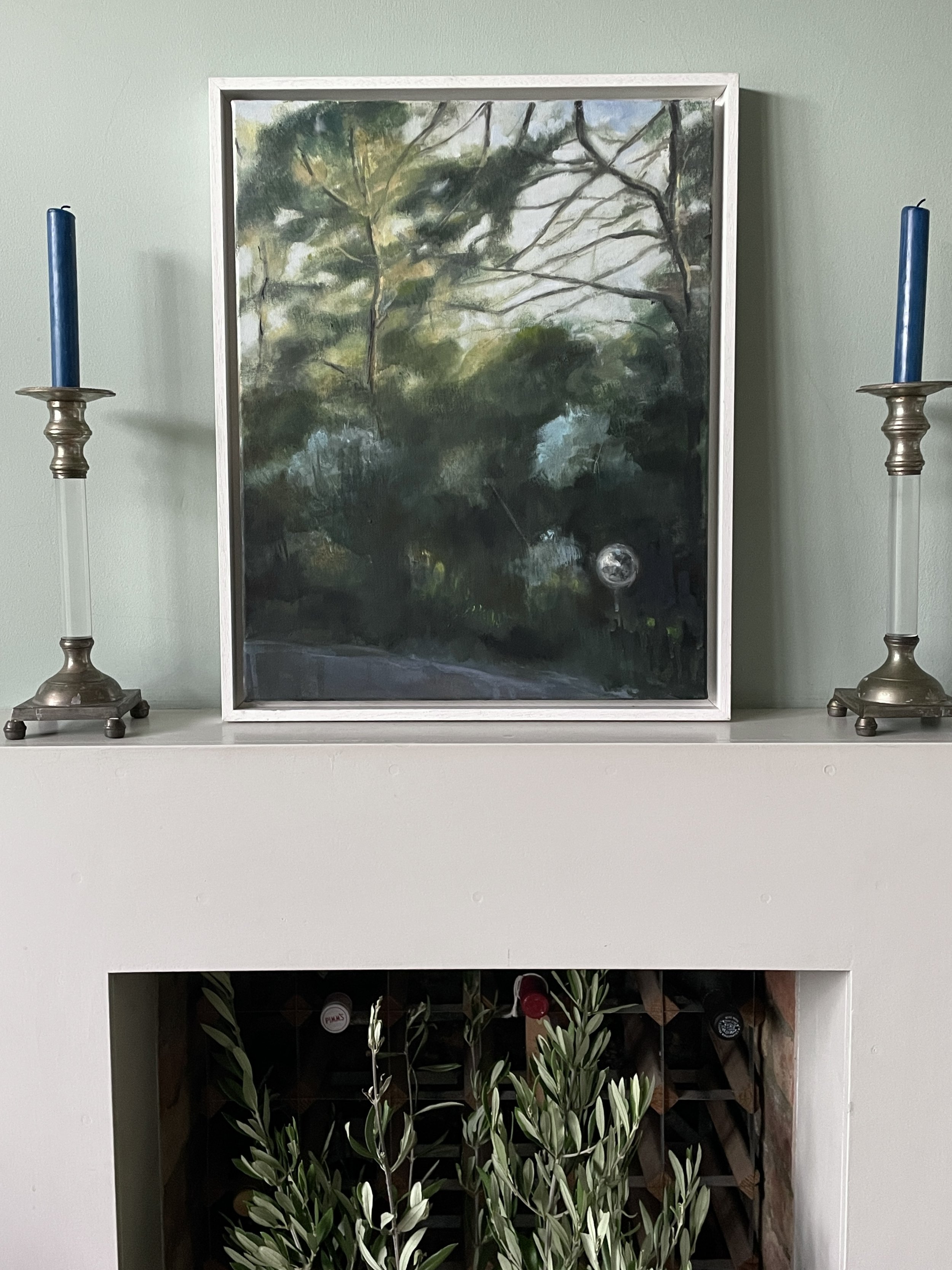 Safety mirror, oil on canvas 50x60cm unframed (was £600) now £350