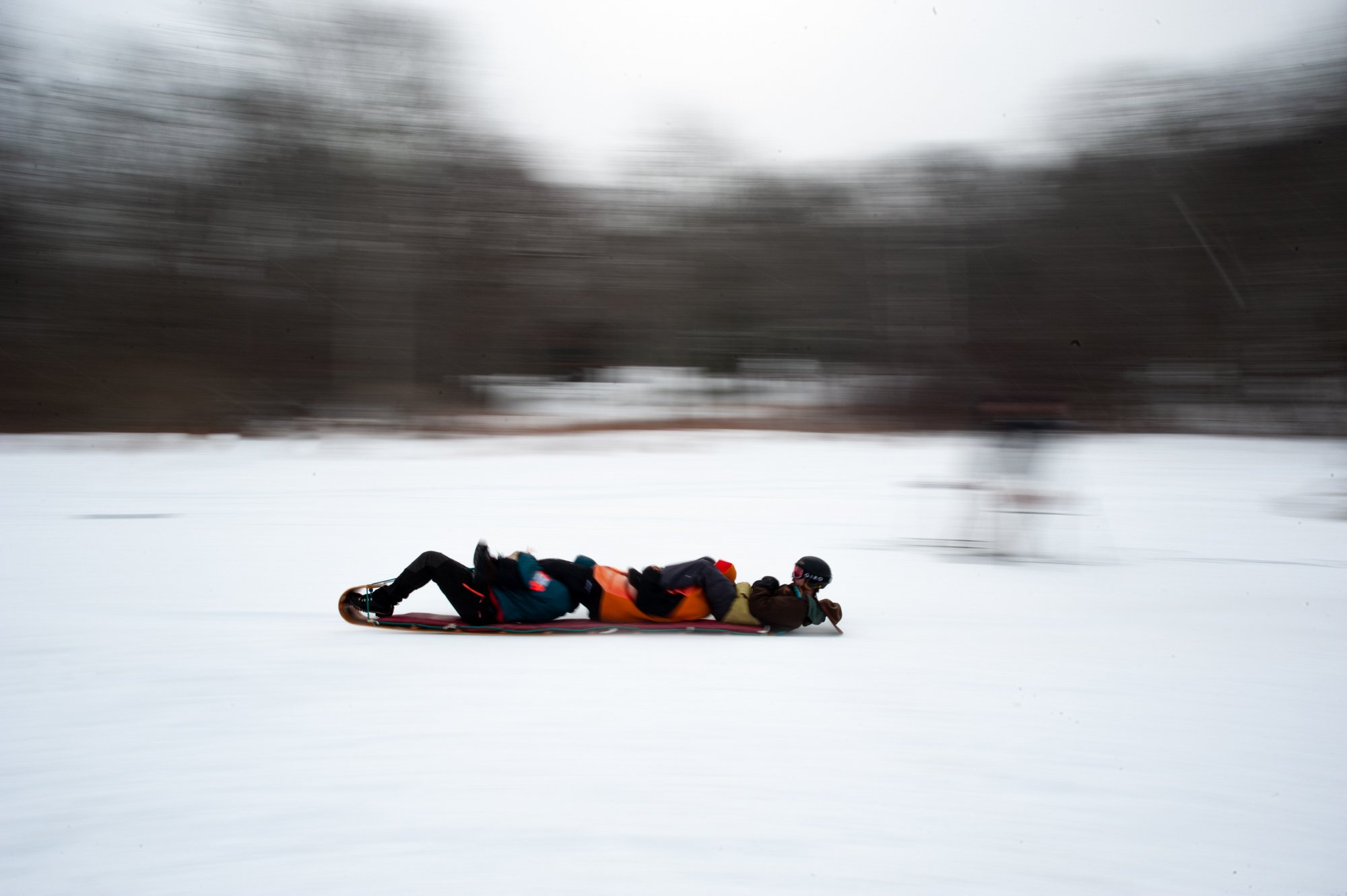 Frozen Hosmer Pond @ Toboggan Nationals, Feb 7, 2026