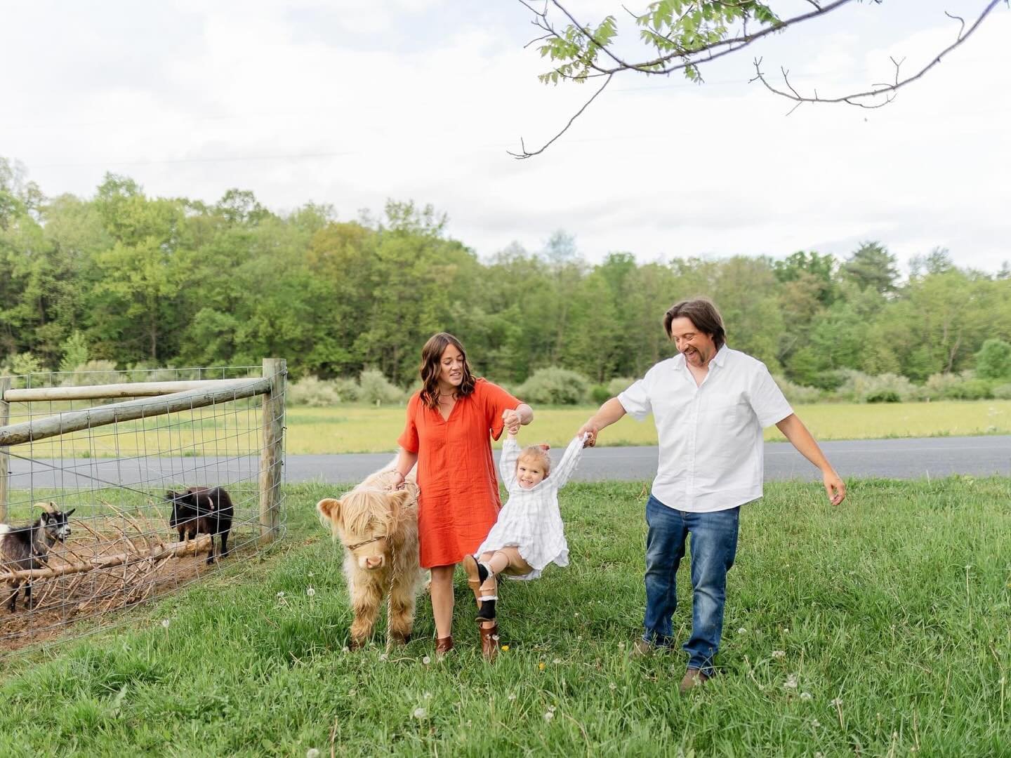 A family session with a super sweet pasture pal!