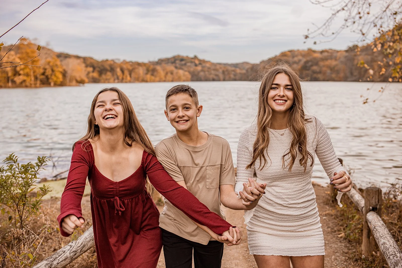 Centennial lifestyle family photo session outdoors showing joyful candid moments with kids.