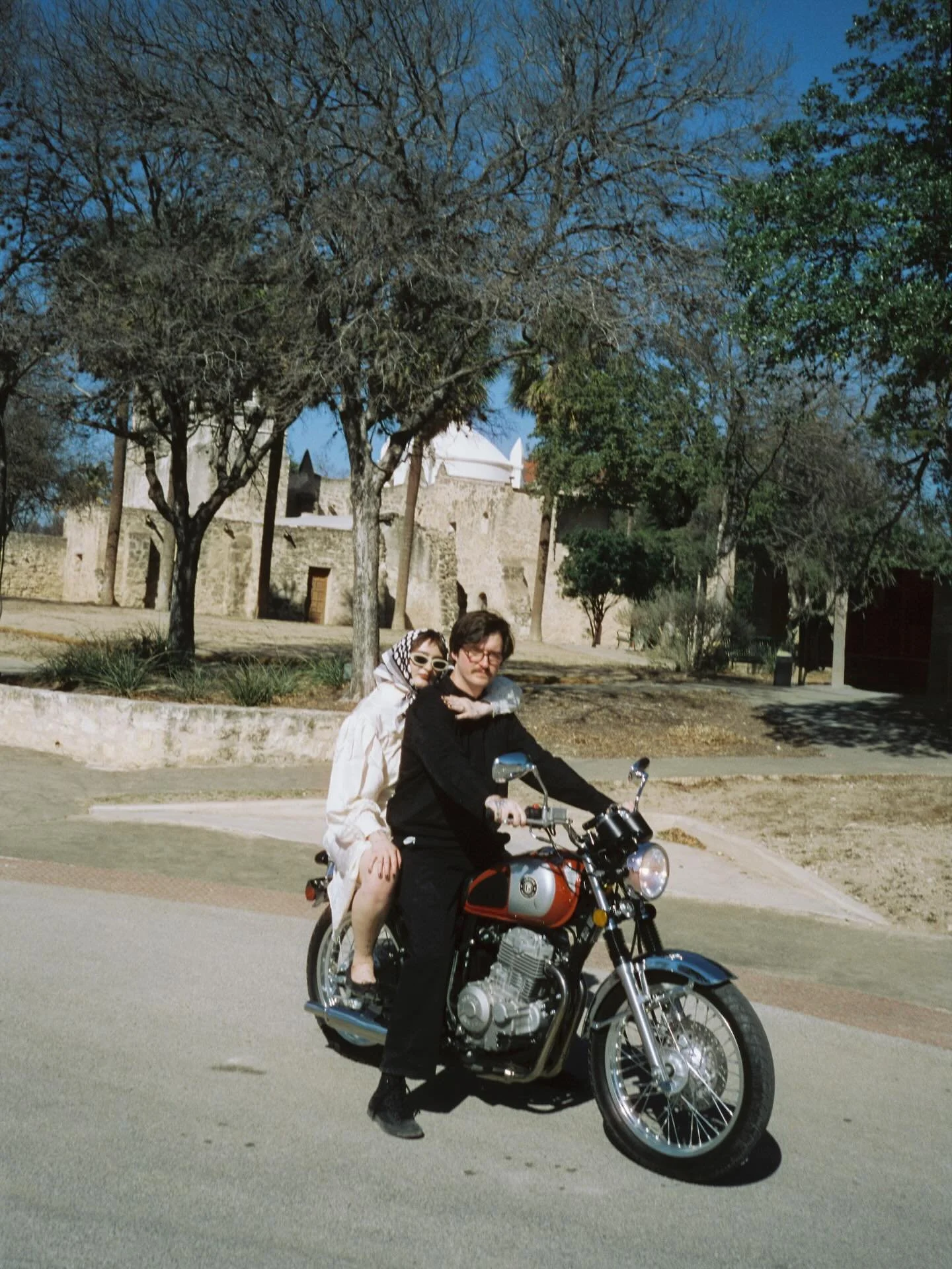 Runaway lovers ✝️ just hitched in TX on 35mm film &amp; super 8 video