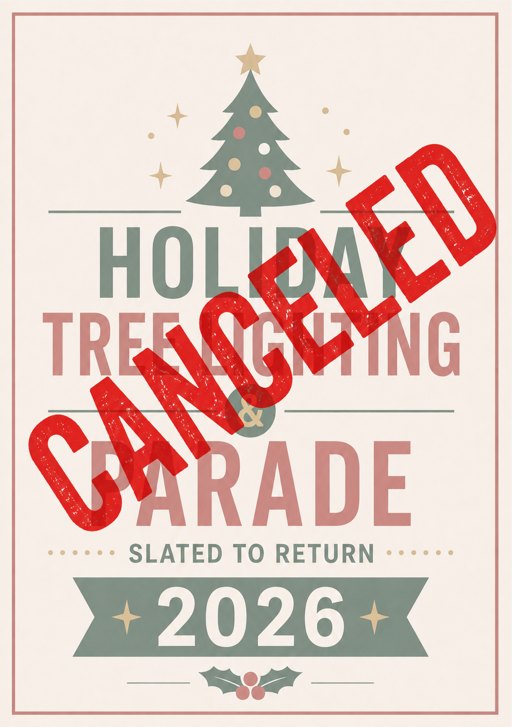 Holiday Tree Lighting Ceremony