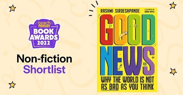 Over the MOON to see GOOD NEWS on the @teachprimarymag Book Awards Non-fiction Shortlist! Such a strong list too! And I&rsquo;ve got SO much love for Teach Primary! 🎉📚 

Makes me extra happy because this book is such an important one - I wrote it t