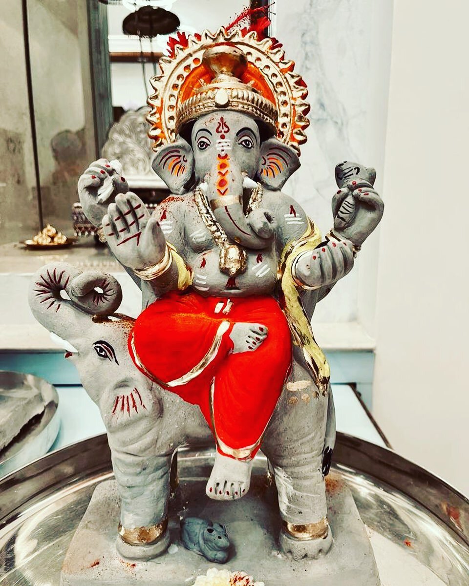 Last post from me for the day, promise! It&rsquo;s Ganesh Chaturthi, a festival celebrating Lord Ganesh, the god of wisdom and remover of obstacles. A five-day festival at my in-laws&rsquo; place in Karnataka. This is the Ganapati we have brought hom