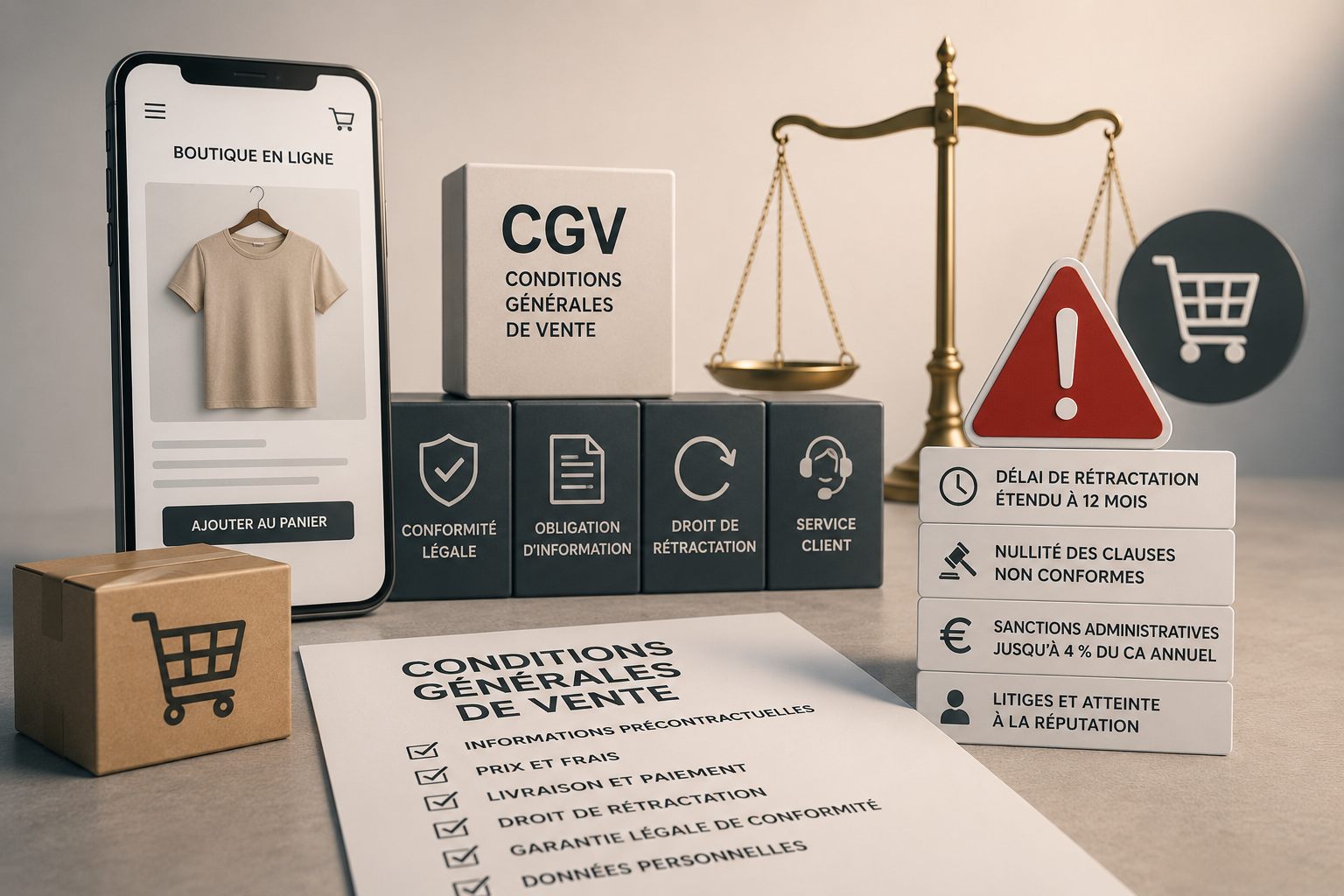 Tu vends en ligne sans CGV ? Voici ce que tu risques en droit belge