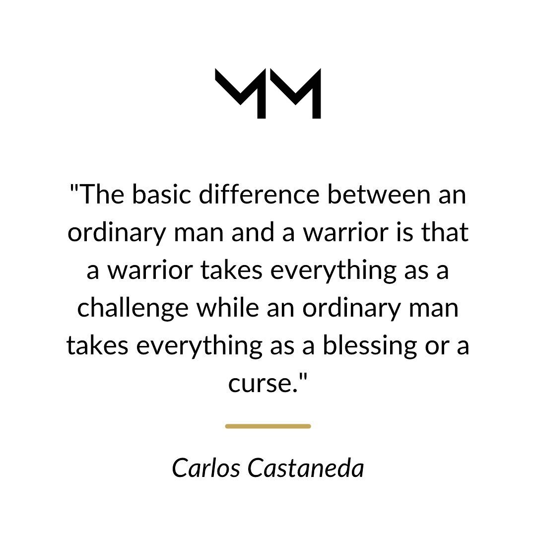 When we embrace challenge and our fears we create a resilient inner foundation in which we build true stamina and strength.

Lean into your edges and watch yourself grow 🚀
.
.
.
.
#carloscastaneda #inspirationalquote #masculinity #warriorspirit #lig