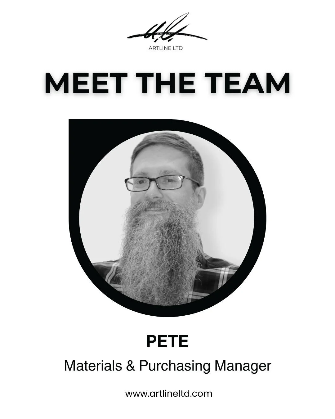 Meet Pete &ndash; Our Purchasing Manager &amp; Head of Embellishments.

Pete is the heartbeat behind bringing our designs to life at Artline. With a fine art background and deep inventory knowledge, he carefully selects the best materials and oversee