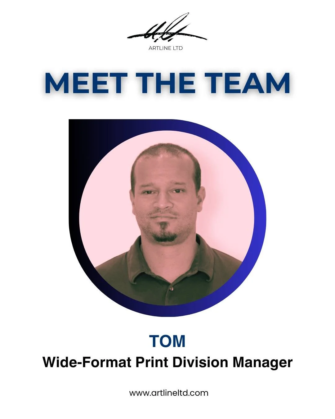 Meet Tom &ndash; our wide-format wizard. 🖨️ From murals to custom wraps, he turns big ideas into bold, flawless prints every time. Precision, skill, and creativity&mdash;all in one.

Create Innovate Design Manufacture.
www.artlineltd.com/about

#Art