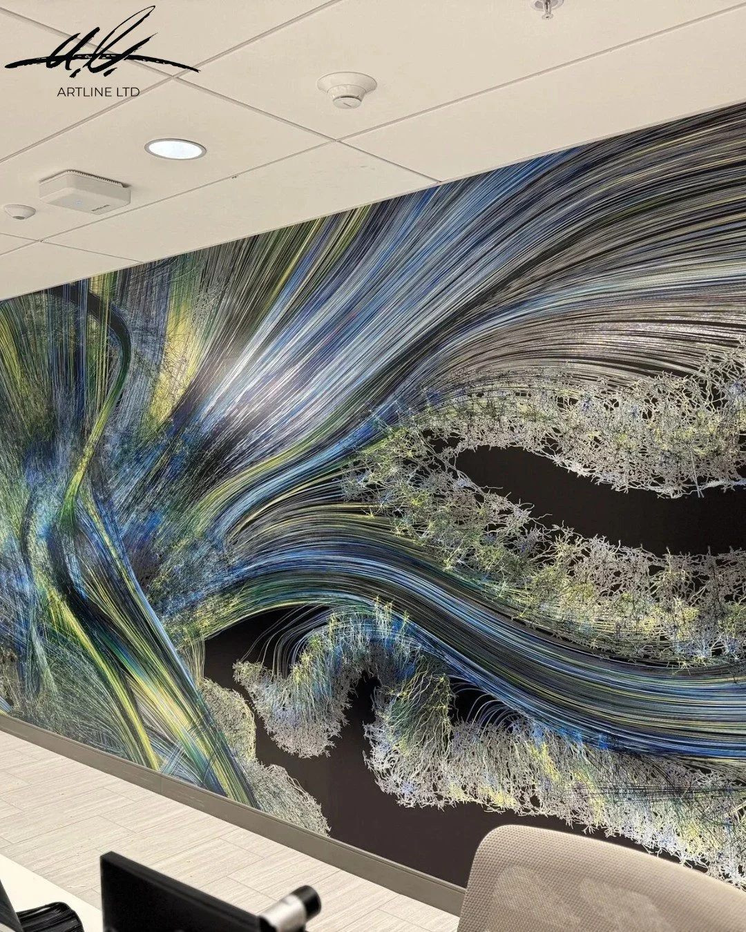At the new AHN Neuroscience Institute at Allegheny General Hospital, we were asked to create a bold lobby statement piece that would embody the institute&rsquo;s brand promise:

&ldquo;Keep our connections strong.&rdquo;

In collaboration with artist