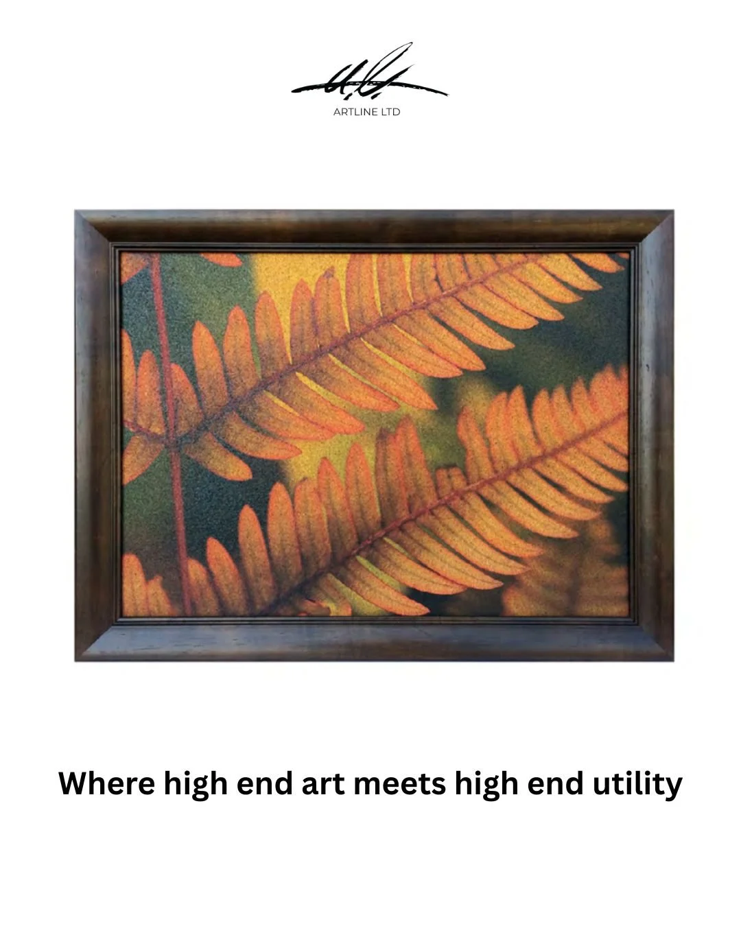 Where high-end art meets high-end utility - Print on Cork 🖼️

Why choose between a cluttered bulletin board and a blank wall? Our printed self-healing cork boards bring you the best of both worlds. Using high-resolution technology, we fuse stunning 