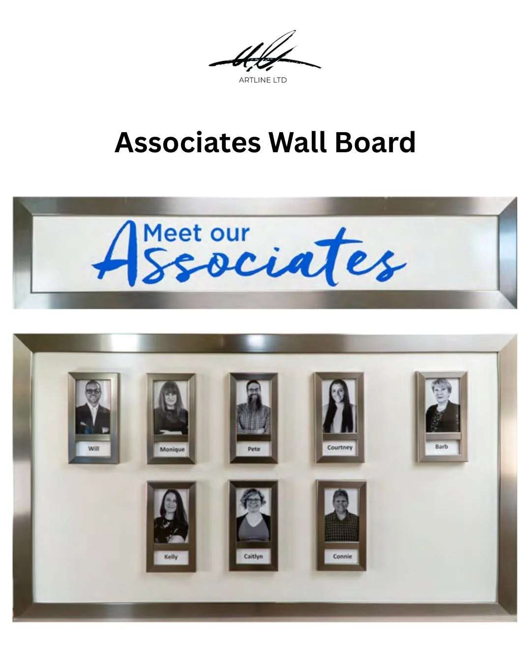 Themed Associates Wall Boards
In a Memory Care community, familiarity is the foundation of trust. Our Associates Wall Boards provide a dignified, organized, and beautiful way to introduce your dedicated staff to residents and their families.

Moving 