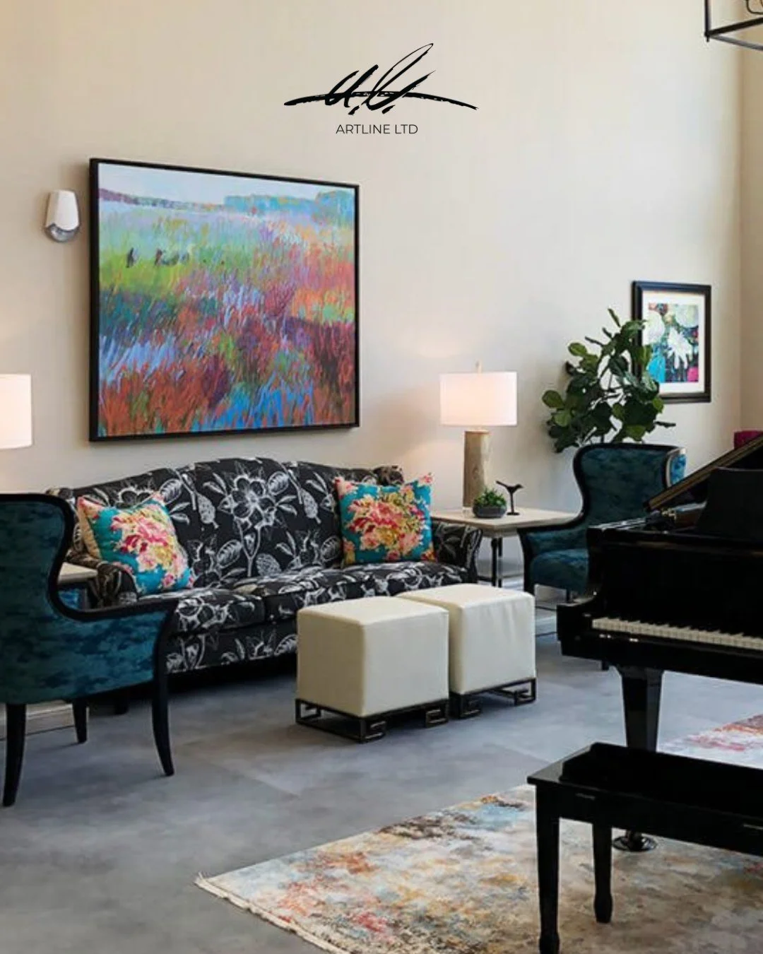 Elegant &amp; Sophisticated ,Where art meets atmosphere. ✨
Elevate your space with statement pieces that bring color, character, and timeless elegance to every room.

📞 Let&rsquo;s bring your vision to life&mdash;visit www.artlineltd.com  to get sta