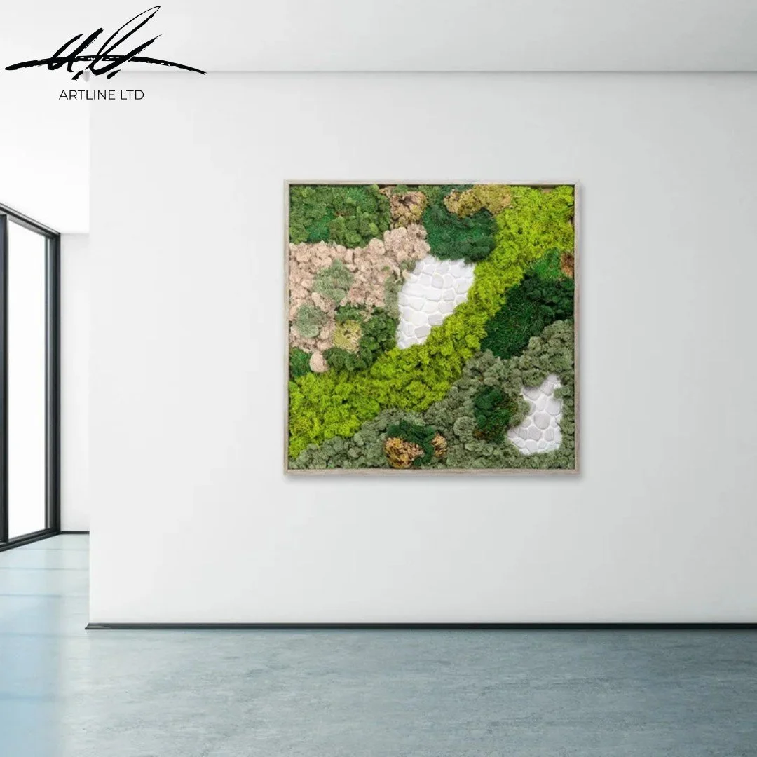 Bring the outdoors inside with a timeless piece of natural artistry.

Our Moss Gardens add vibrant color, rich texture, and organic beauty to any room, perfect for creating a focal point that feels both calming and inspiring.

Each garden is crafted 