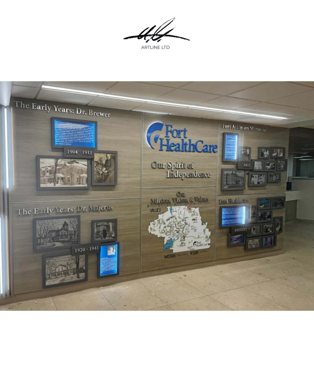 How do we turn a plain space into a powerful brand and history statement?

At ArtLine, we don&rsquo;t just make signs, we craft experiences.

From dimensional lettering and logo signage to backlit displays, every piece is designed to captivate, guide