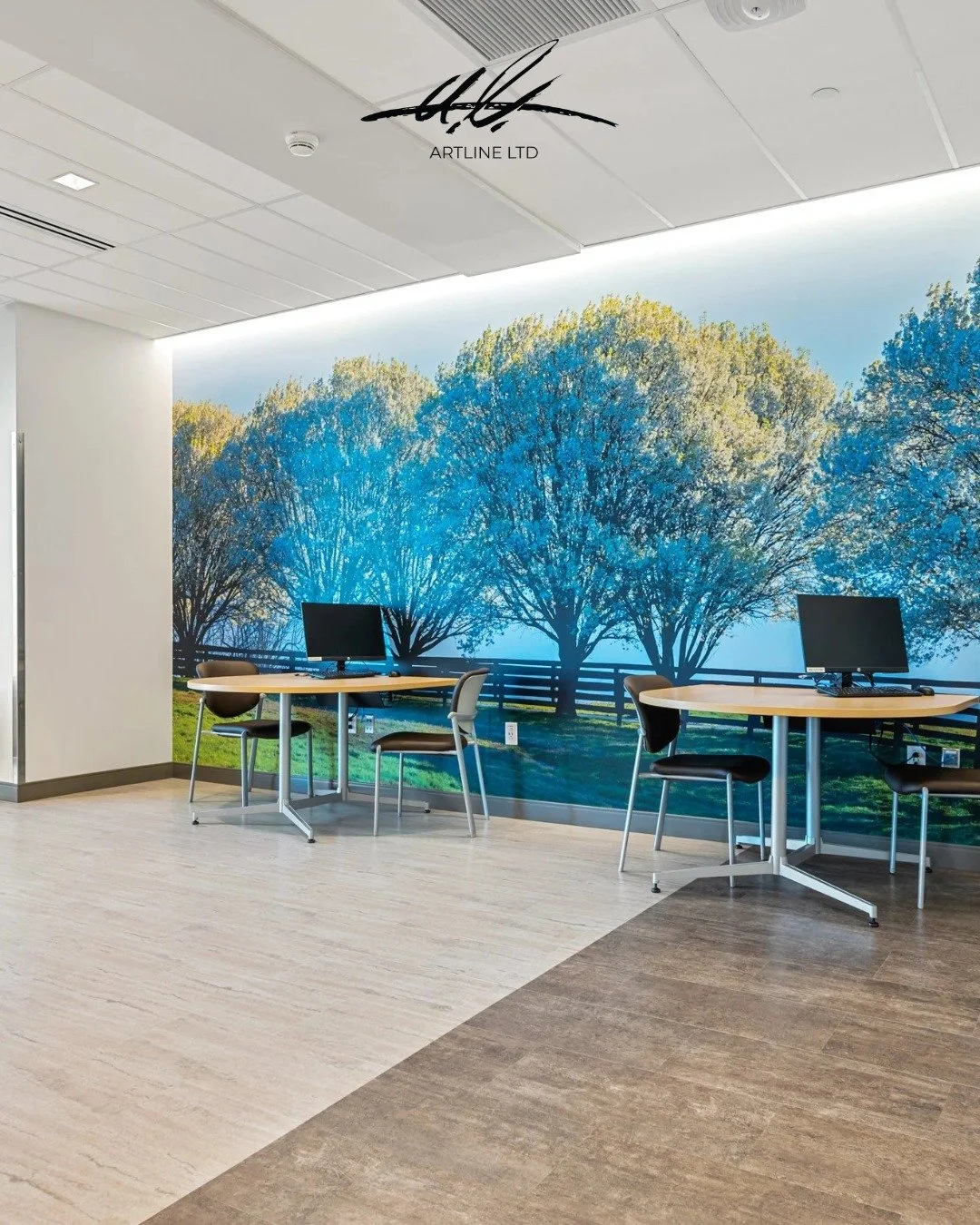 Corporate offices are a key industry we work with regularly, providing tailored solutions that enhance both branding and aesthetics.

The products featured on this page are among the most common we offer for corporate spaces, including custom artwork