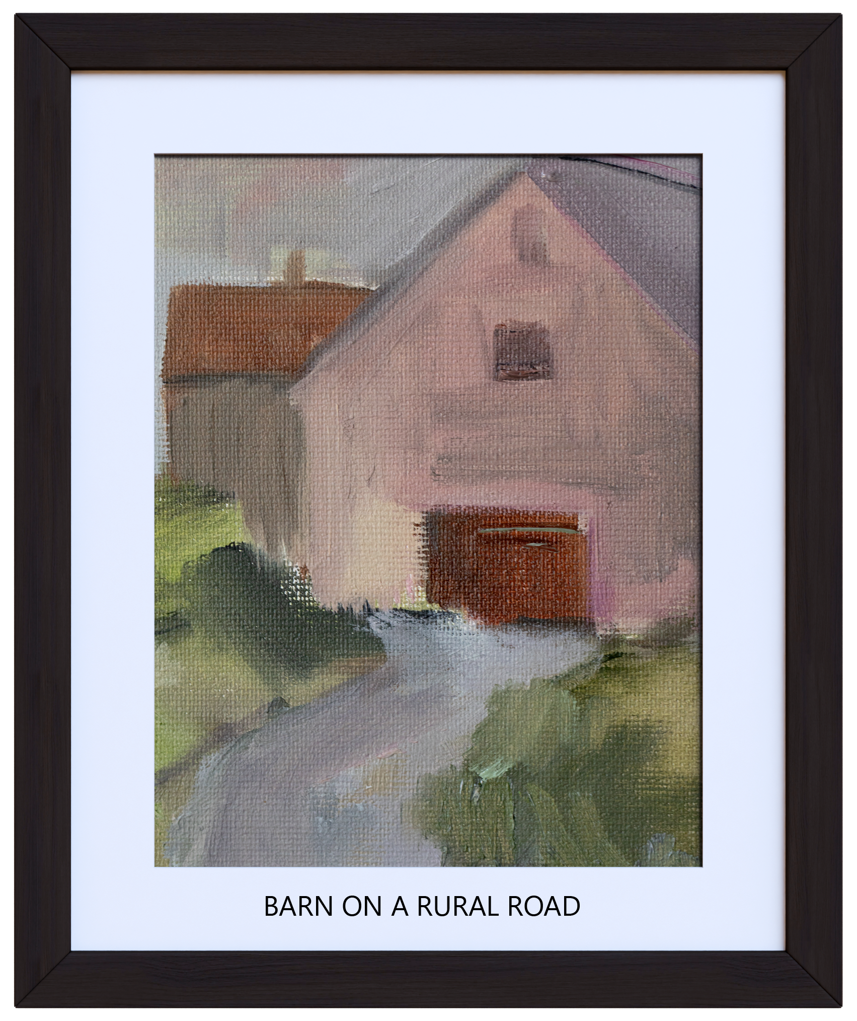 Barn on Rural Road 30 x 36 (with image title).png