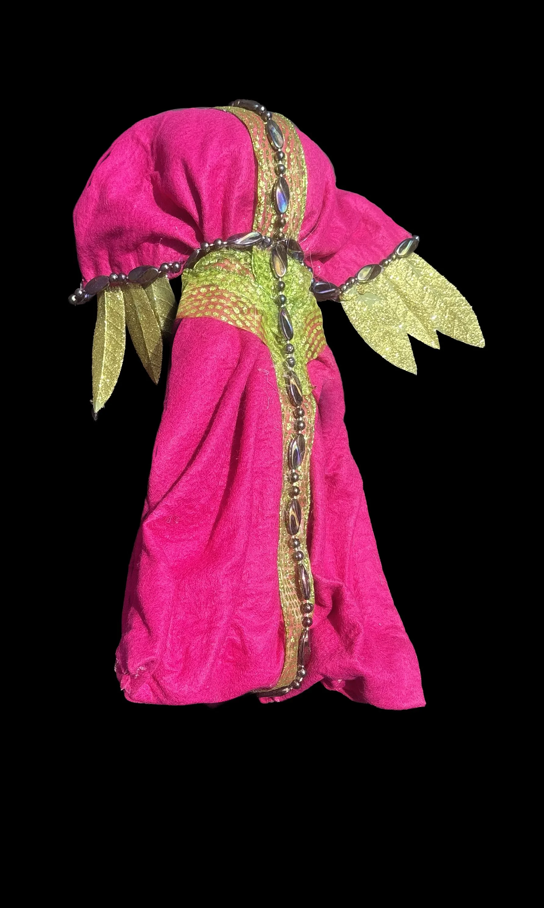  Ascension Spirit   
Soft Sculpture 
 Found Materials   
Discarded Doll, Fabric,  
Found Natural Materials,  
Costume Jewelry, Plastic Gems