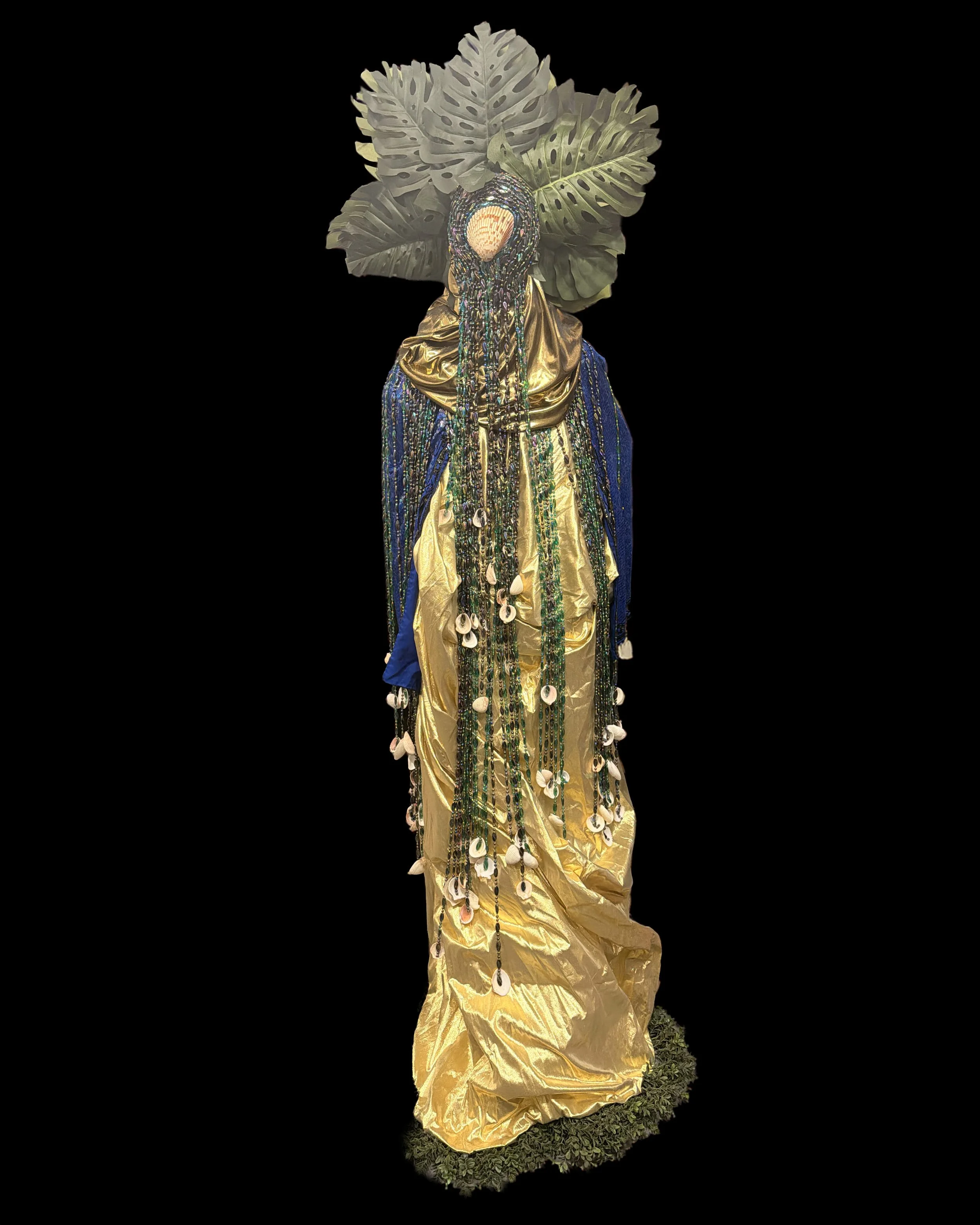  Ascension Spirit   
Soft Sculpture 
 Found Materials   
Discarded Doll, Fabric,  
Found Natural Materials,  
Costume Jewelry, Plastic Gems