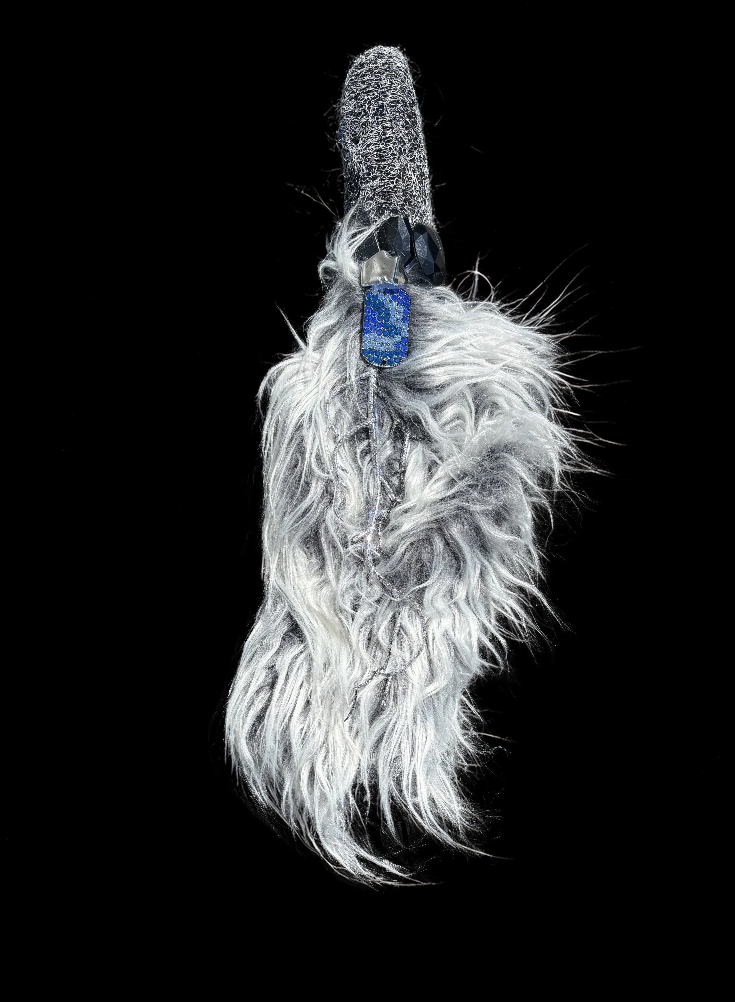  Ascension Spirit   
Soft Sculpture 
 Found Materials   
Discarded Doll, Fabric,  
Found Natural Materials,  
Costume Jewelry, Plastic Gems