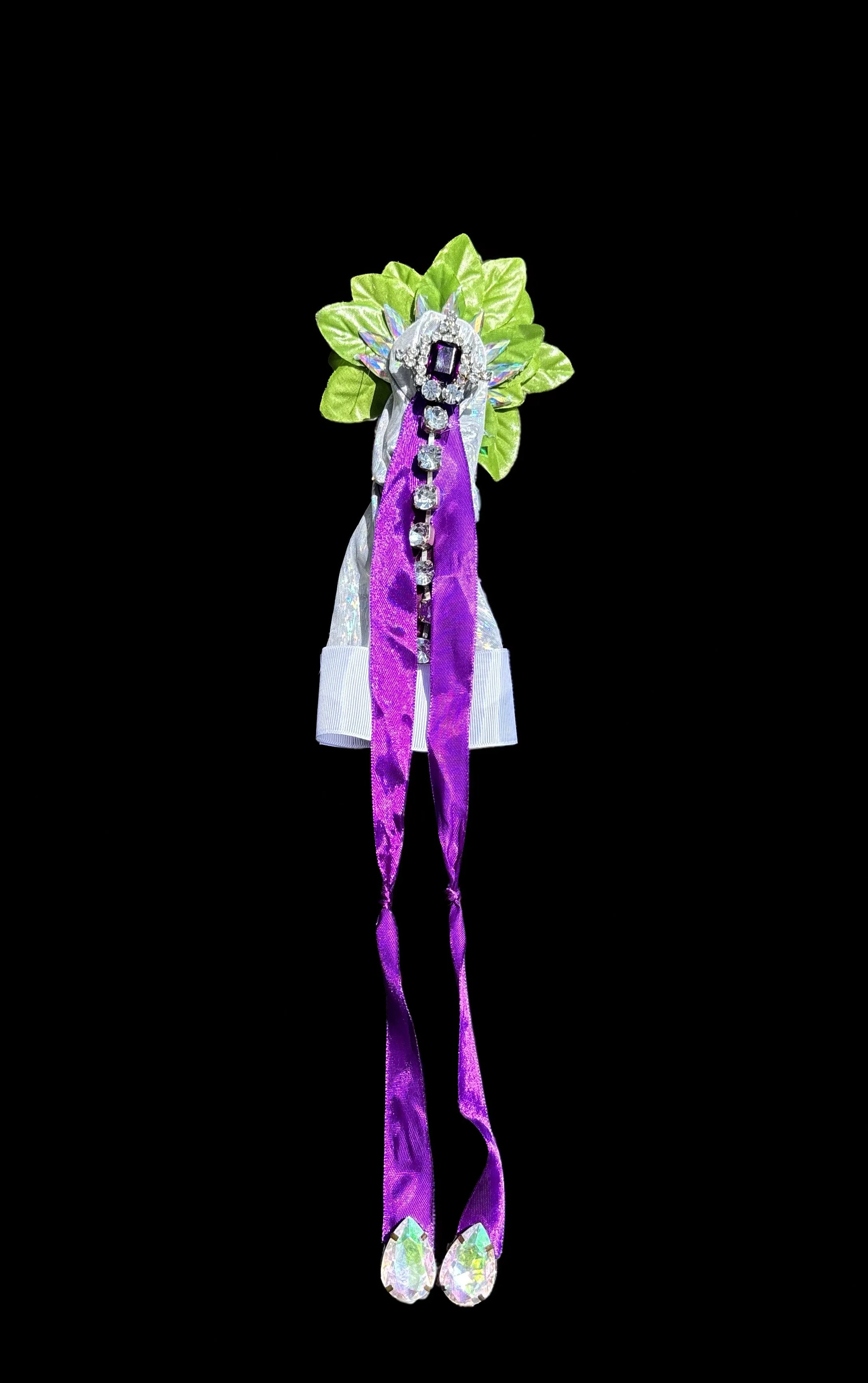  Ascension Spirit   
Soft Sculpture 
 Found Materials   
Discarded Doll, Fabric,  
Found Natural Materials,  
Costume Jewelry, Plastic Gems