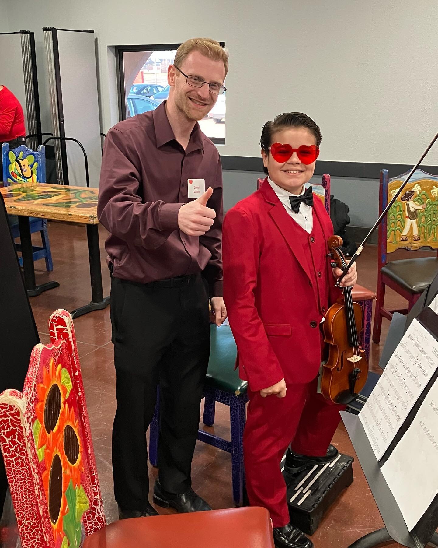Our Kanesville Symphony Orchestra string group was able to perform for the Sweetheart Banquet at La Mesa. We definitely dressed for the occasion!!