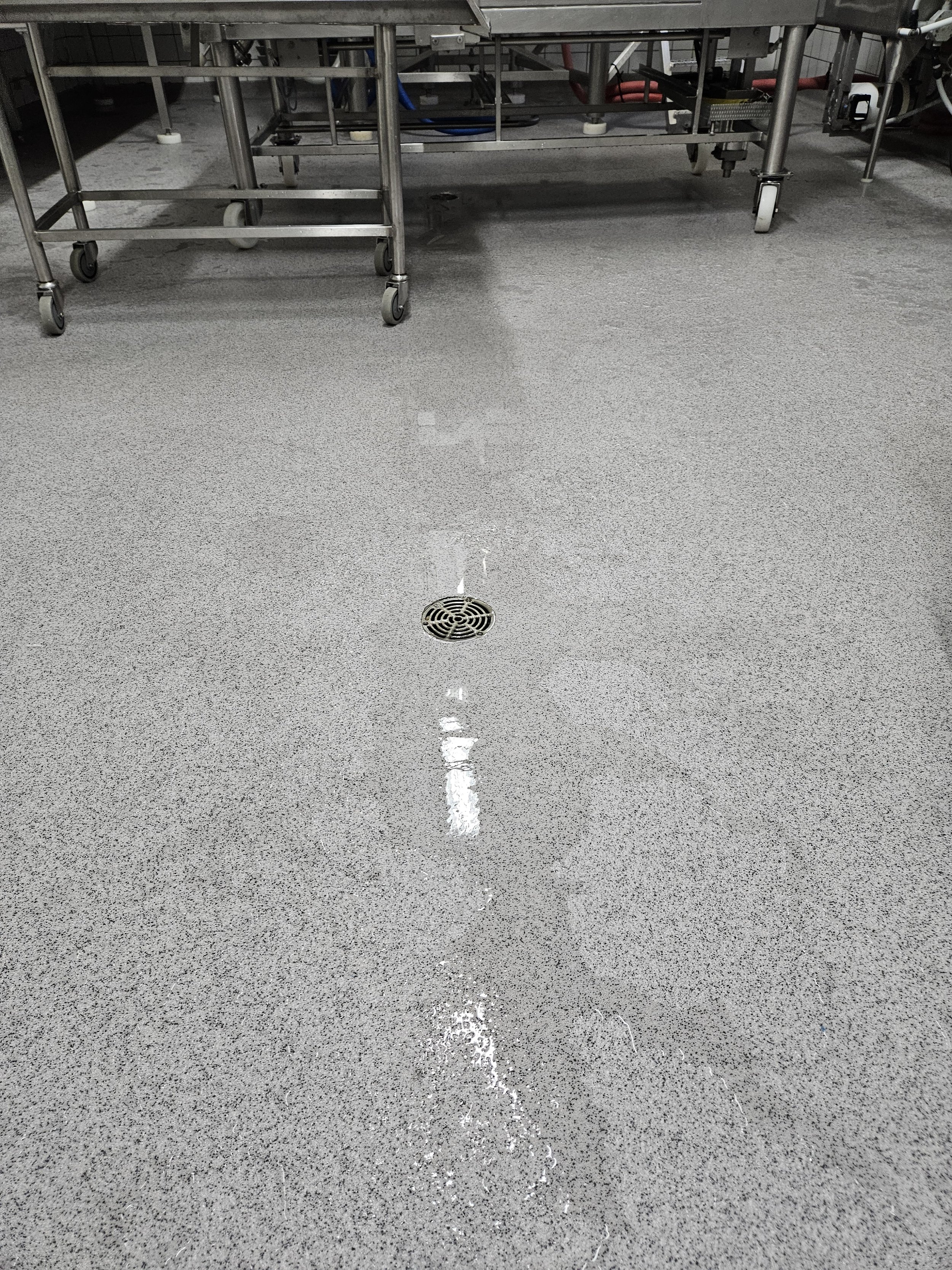 SureBond installed the floor after the wall work was complete.
