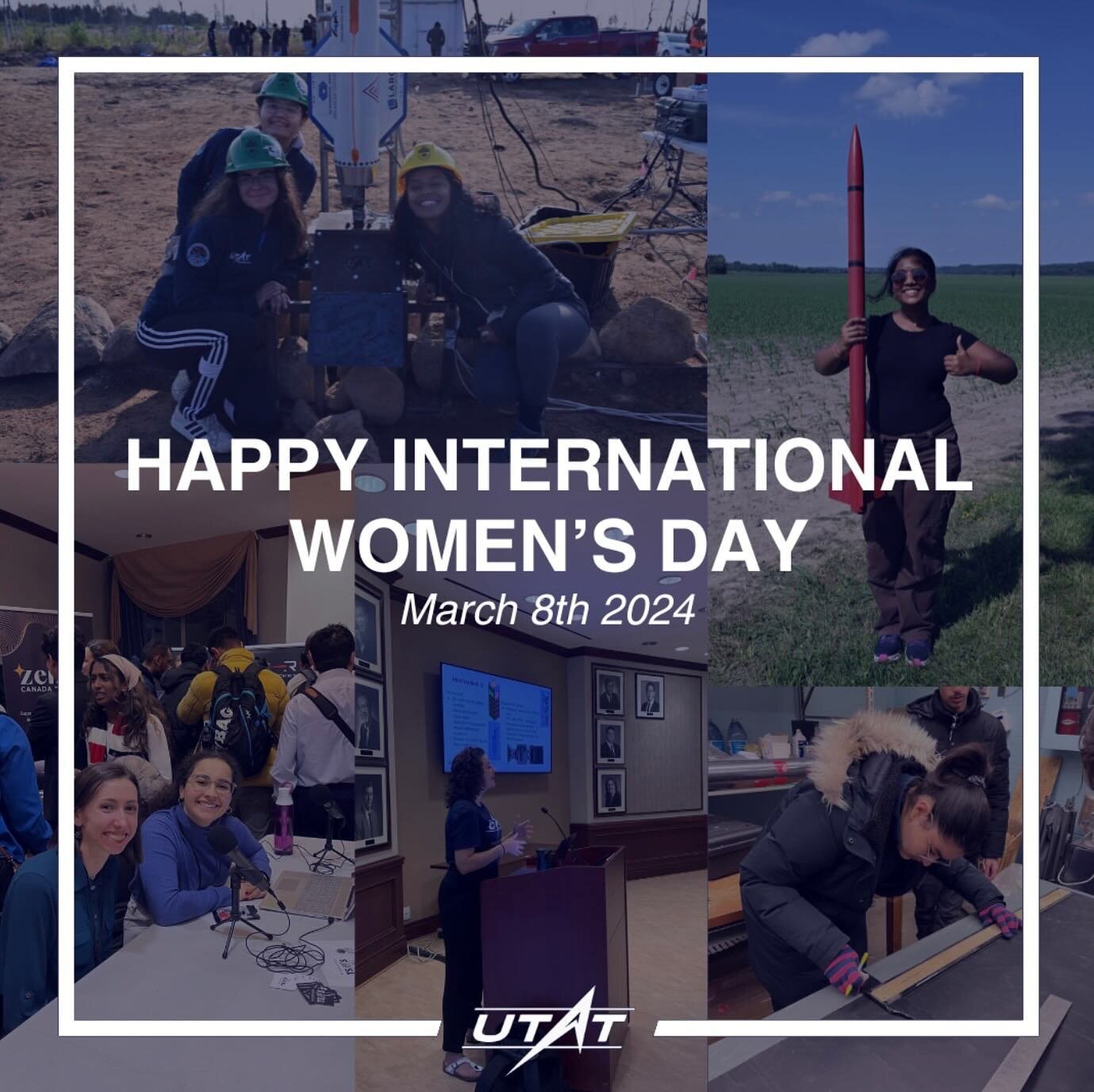 Happy International Women&rsquo;s Day! The University of Toronto Aerospace Team is proud to recognize the accomplishment of women in aerospace, both inside and outside of our team. 

We are eager to see what the women of UTAT accomplish in the future