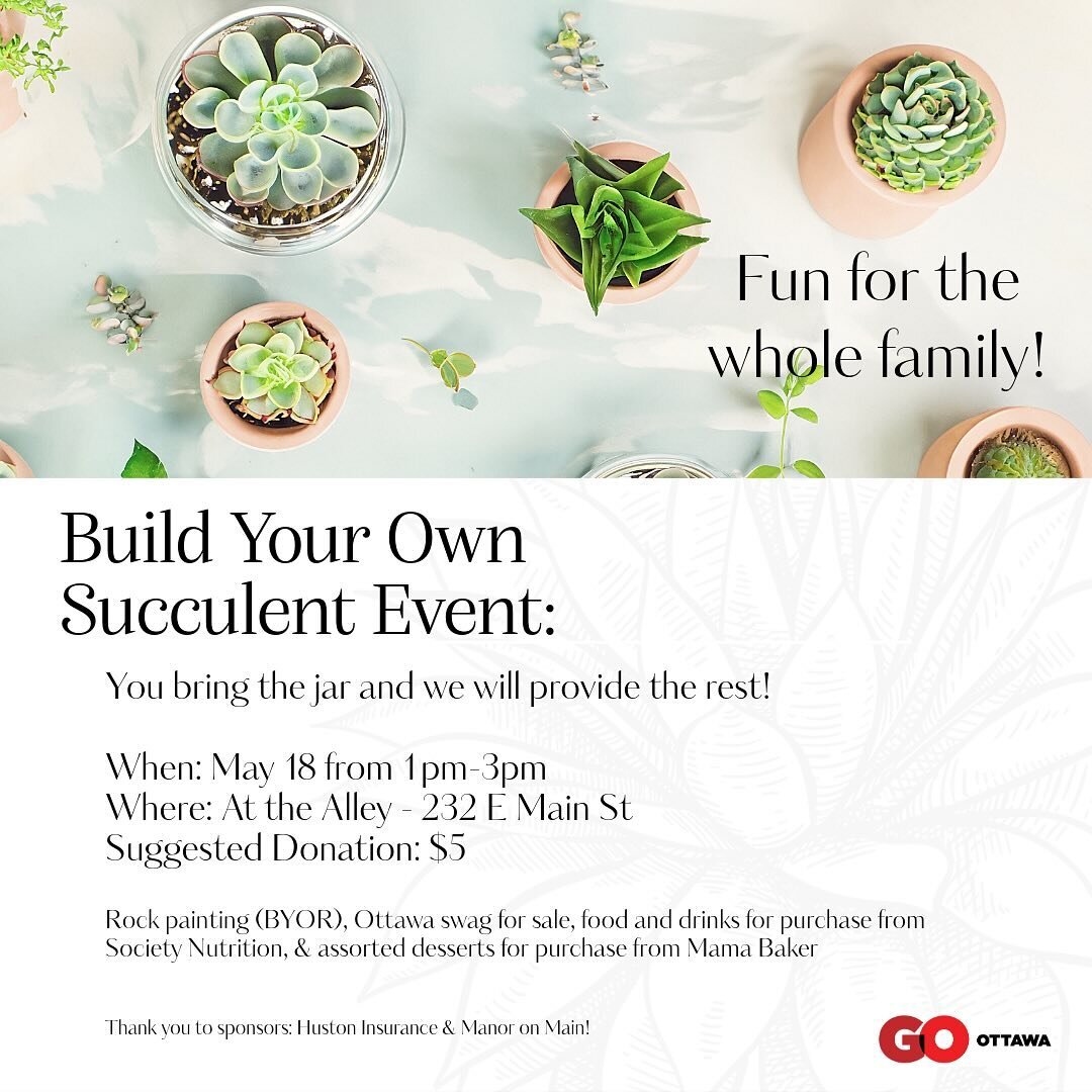 Come join us for a fun afternoon in the alley between Always Blessed and RMS of Ohio to create your very own succulent masterpiece! Whether you&rsquo;re a seasoned plant parent or a newbie, this event is perfect for all skill levels. Don&rsquo;t miss