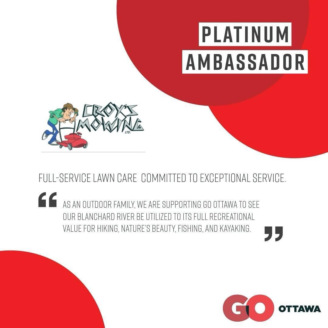 Did you know if you are a business, you can support Go Ottawa&rsquo;s mission through our Ambassador program? We are also able to accept donations from individuals. More information can be found on our website&rsquo;s Support Us page. (Link in bio)

