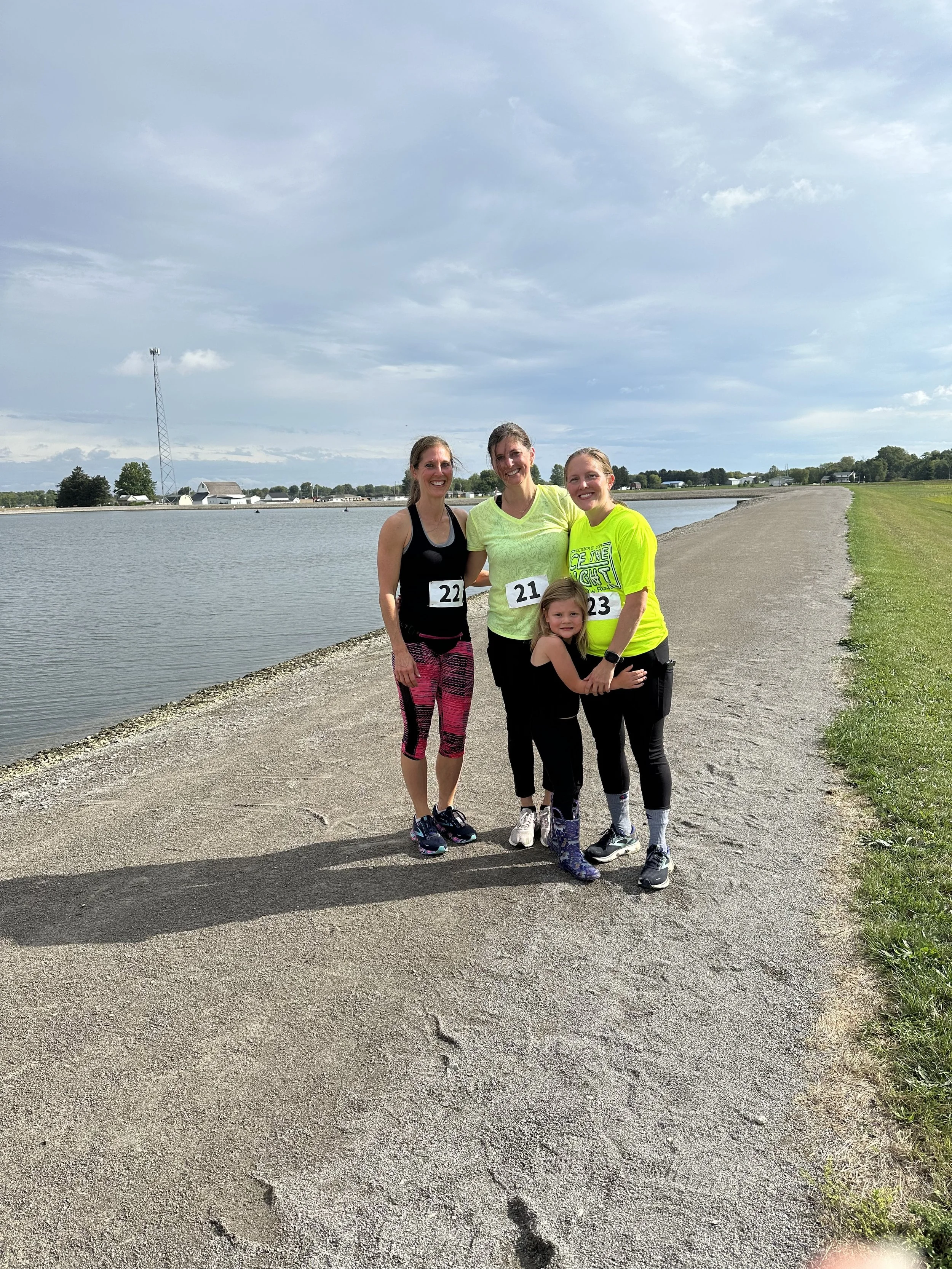 A few racers after the finish line