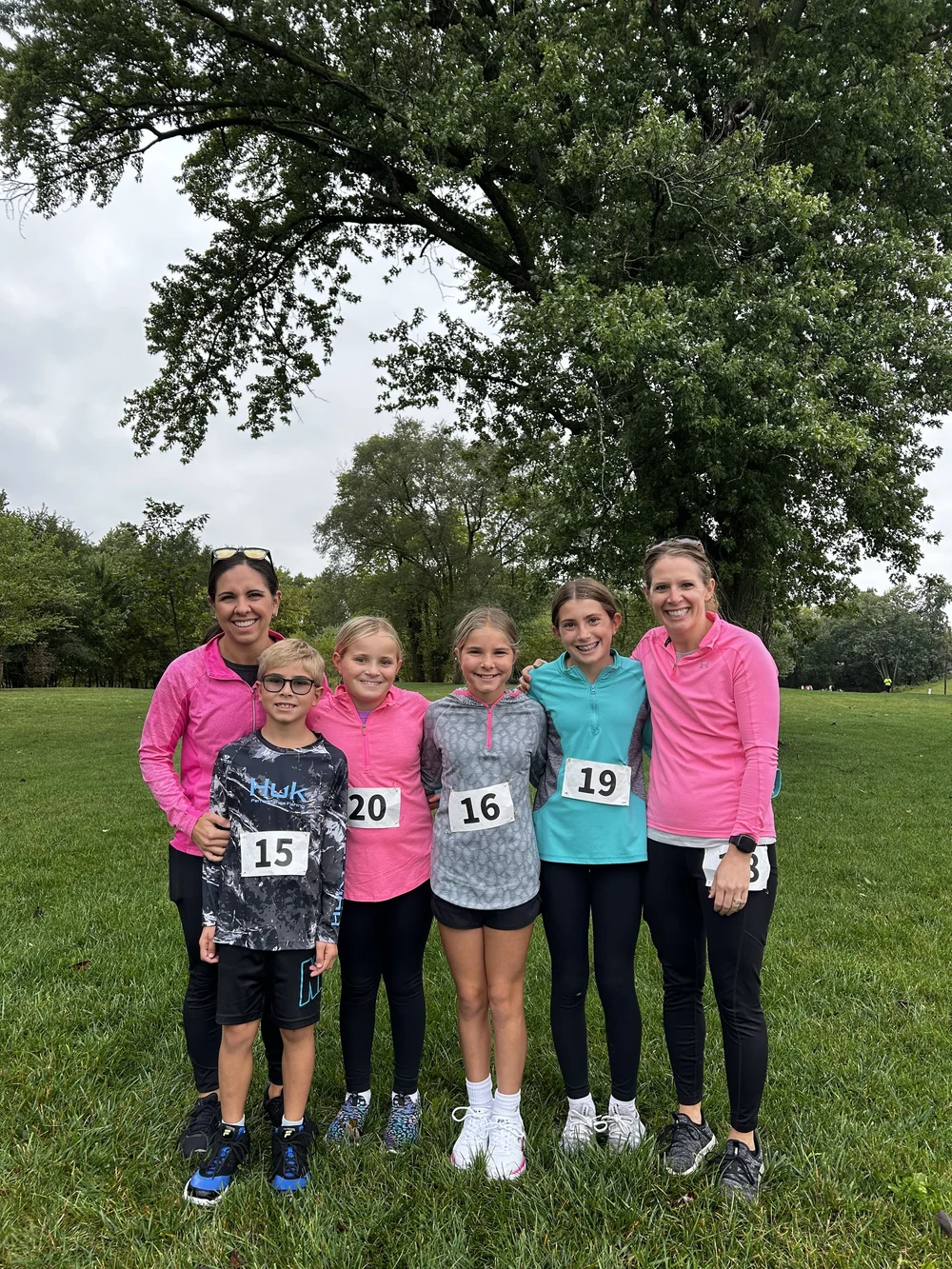 Race day participants before the race