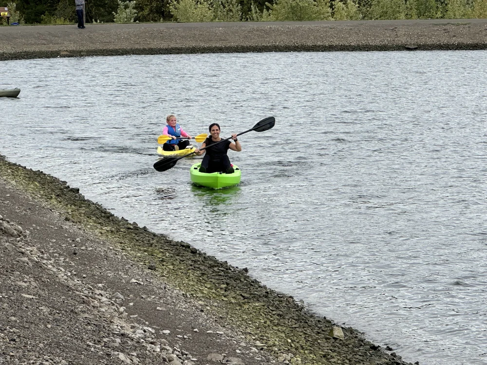 Kayakers on the Reservoir