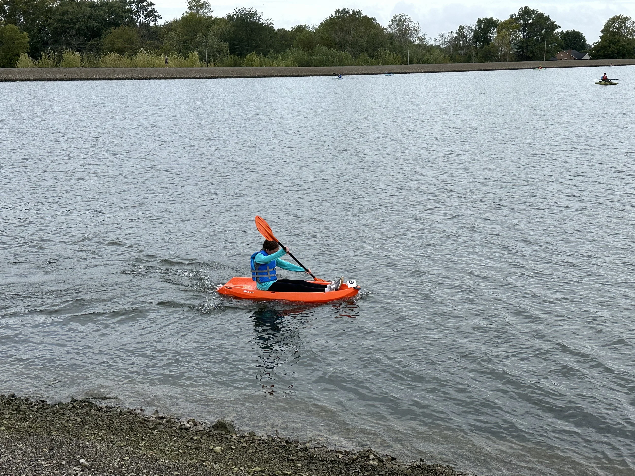 Kayakers on the Reservoir