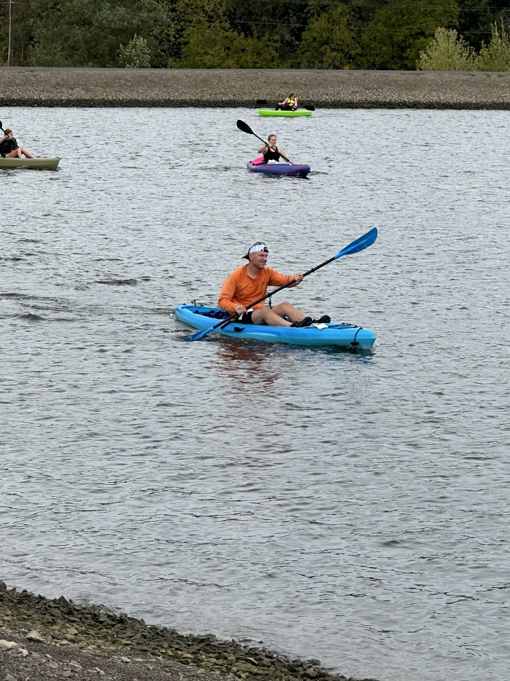 Kayakers on the Reservoir