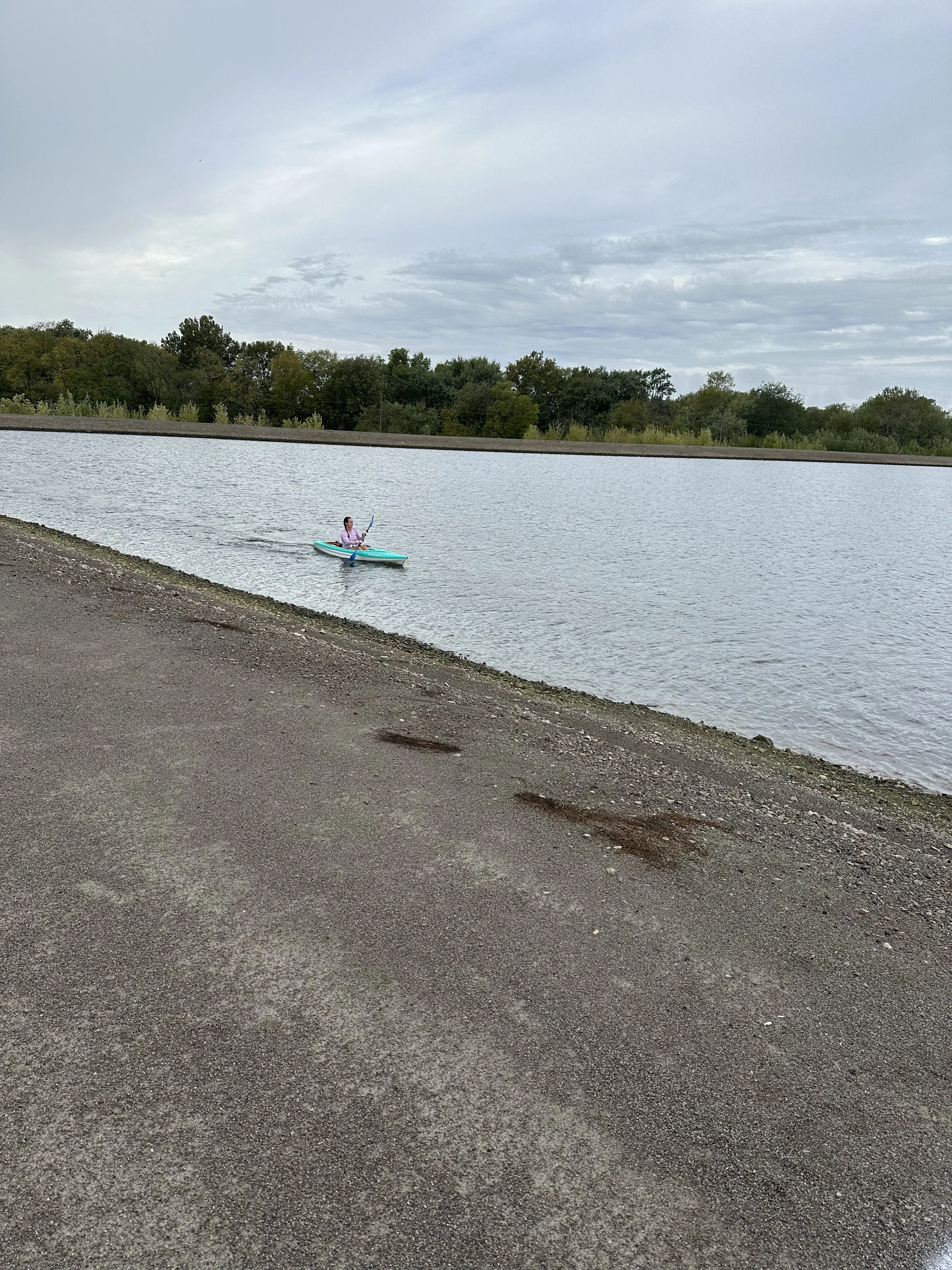 Kayakers on the Reservoir