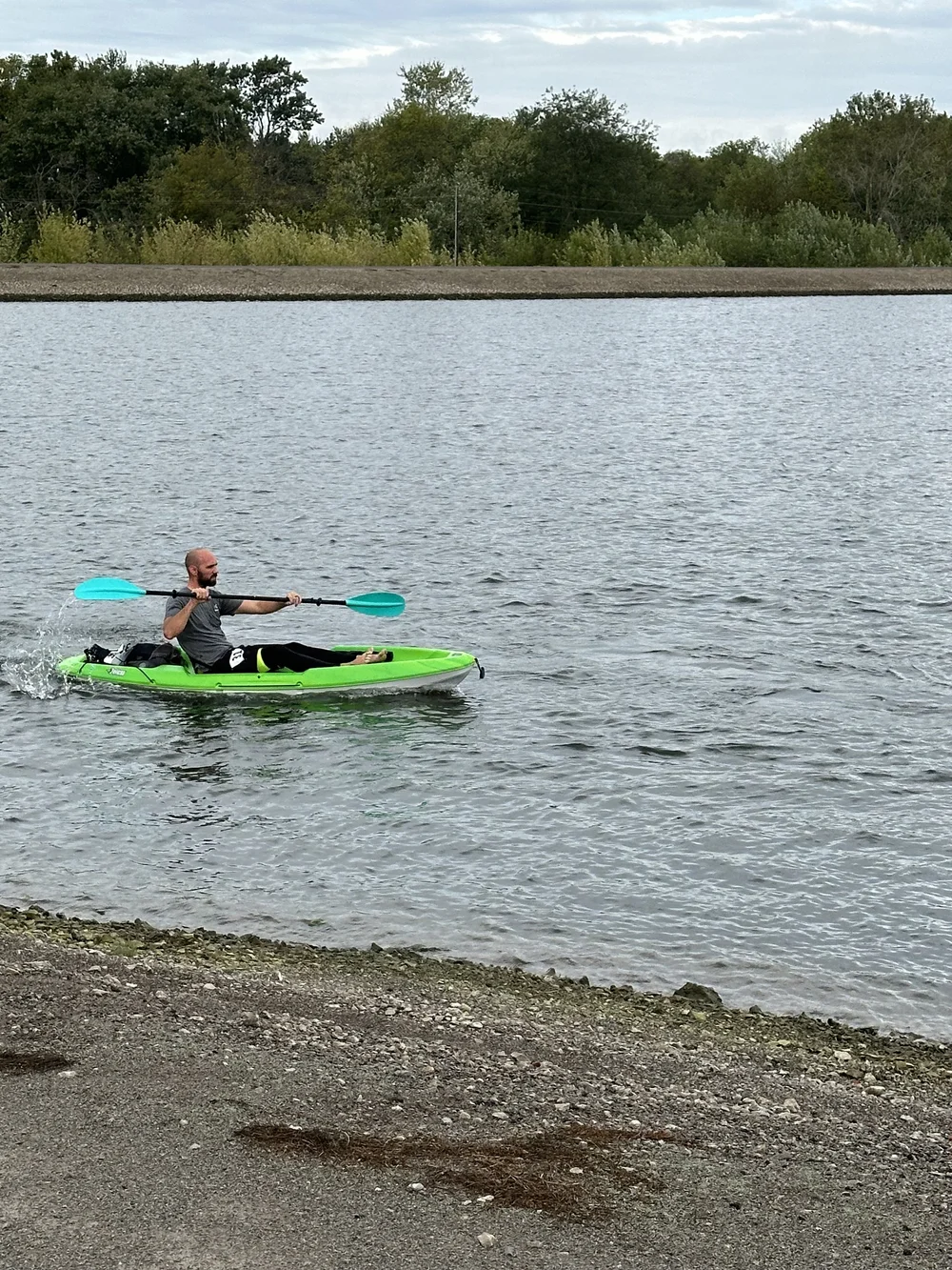 Kayakers on the Reservoir