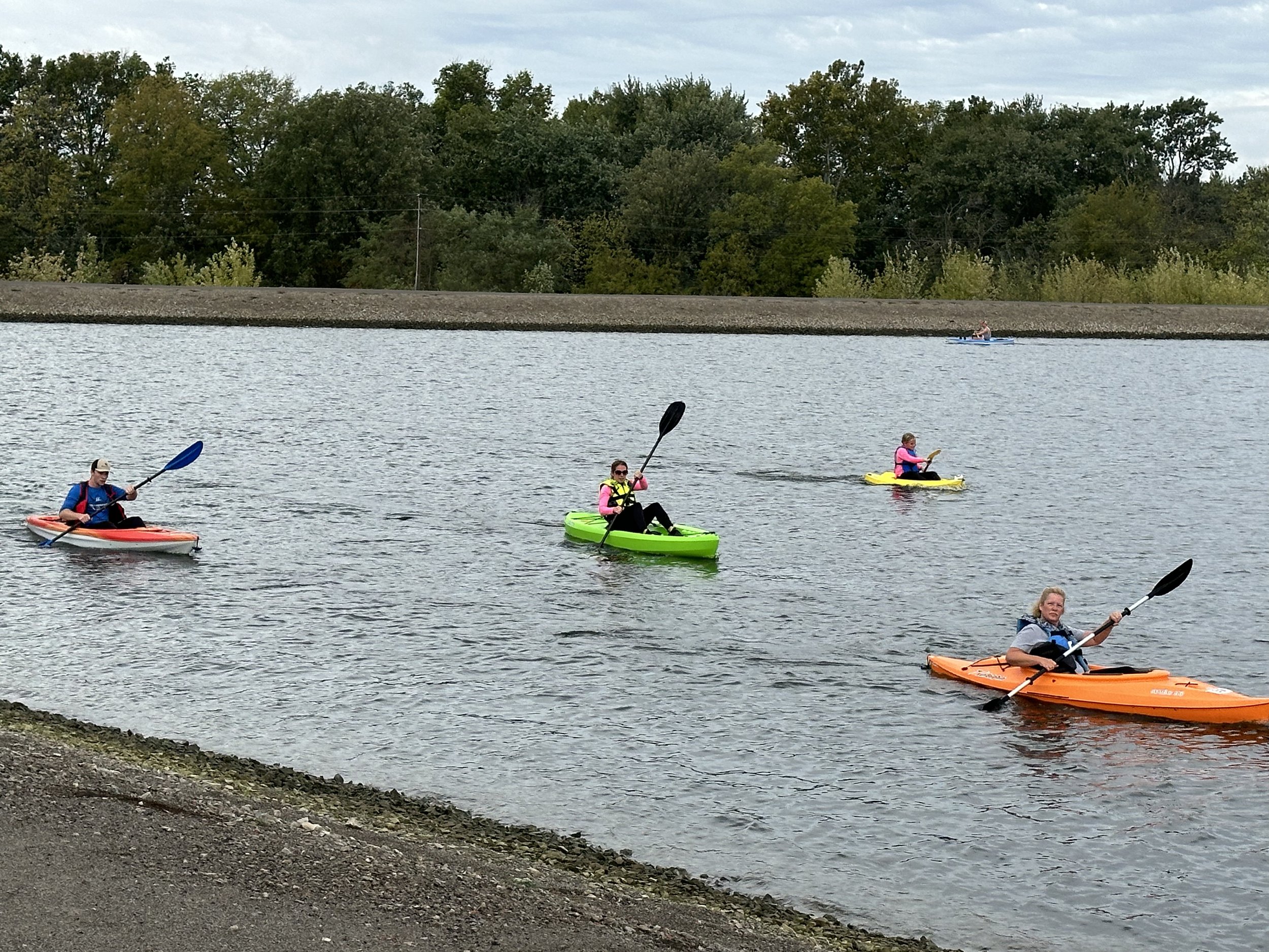 Kayakers on the Reservoir